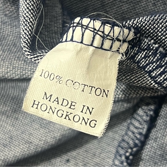 Vintage Polo Ralph Lauren Rugby Shirt Large Gray Orange Striped Preppy Rare - Picture 3 of 7